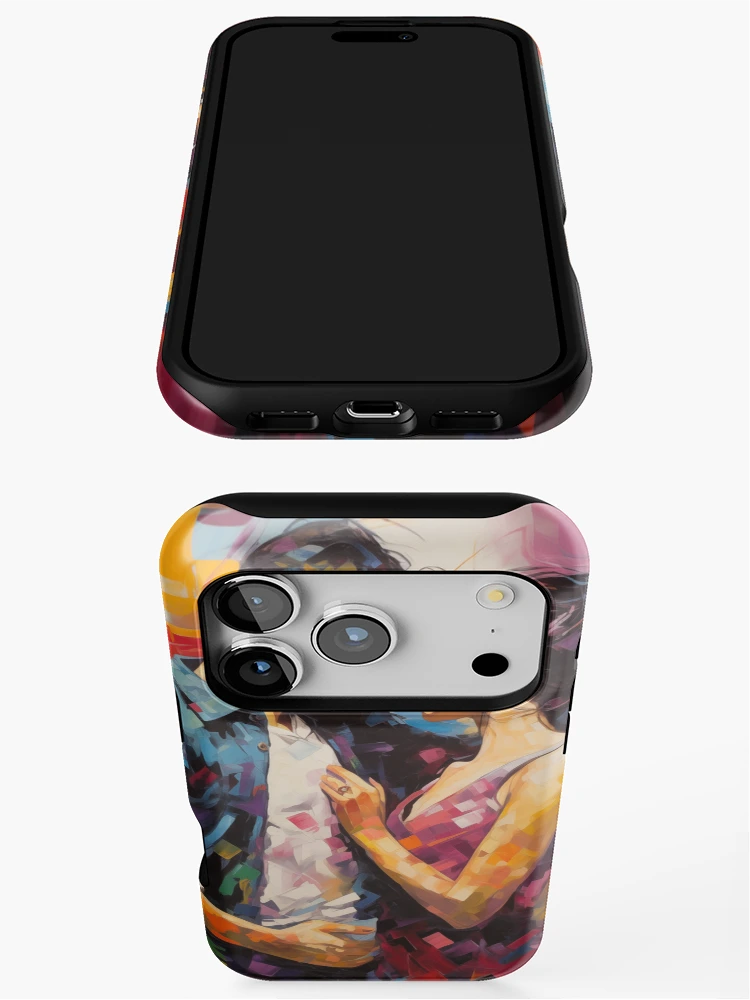 Thumbnail 3 of 4, iPhone Case, Abstract Couple designed and sold by Rtymer.