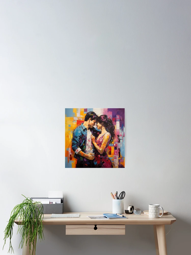 Thumbnail 2 of 3, Poster, Abstract Couple designed and sold by Rtymer.
