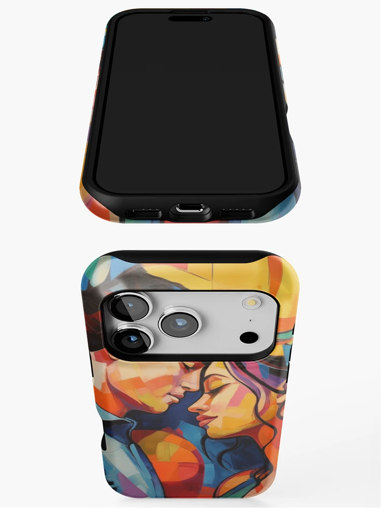 Thumbnail 3 of 4, iPhone Case, Abstract Couple designed and sold by Rtymer.