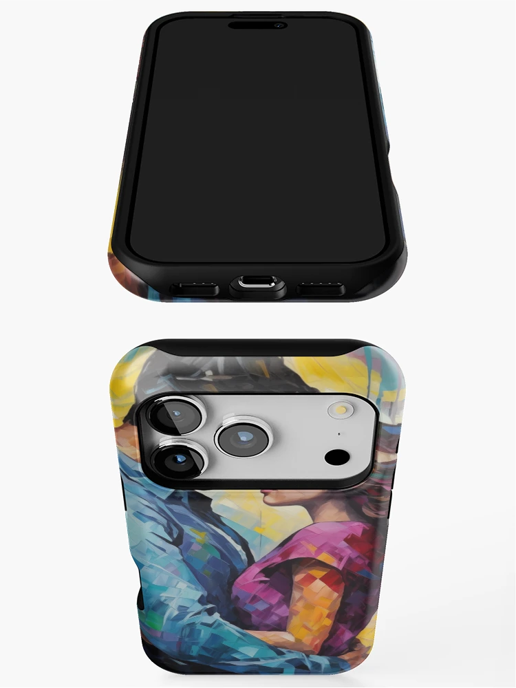 Thumbnail 3 of 4, iPhone Case, Abstract Couple designed and sold by Rtymer.