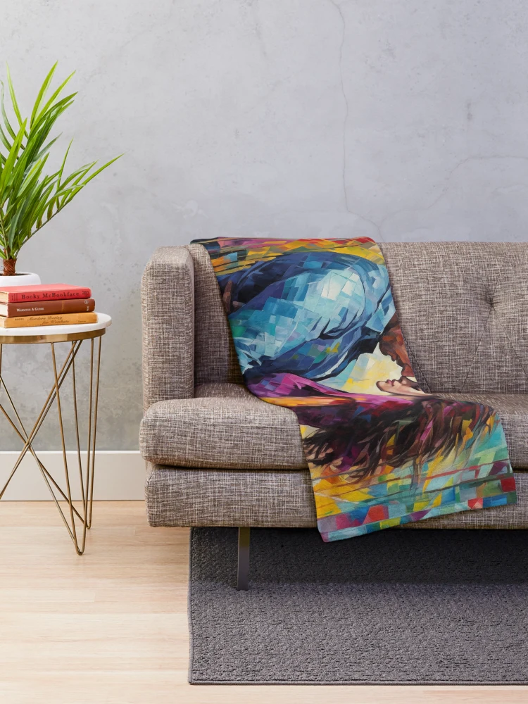 Thumbnail 2 of 6, Throw Blanket, Abstract Couple designed and sold by Rtymer.