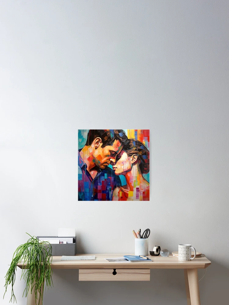 Thumbnail 2 of 3, Poster, Abstract Couple designed and sold by Rtymer.