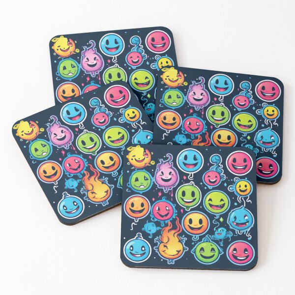 Item preview, Smiley Faces Pattern 3 designed and sold by Planetporridge.