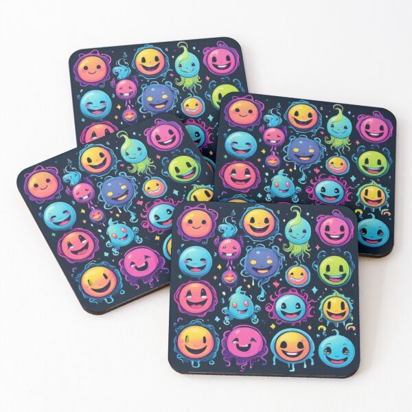 Item preview, Smiley Faces Pattern 4 designed and sold by Planetporridge.