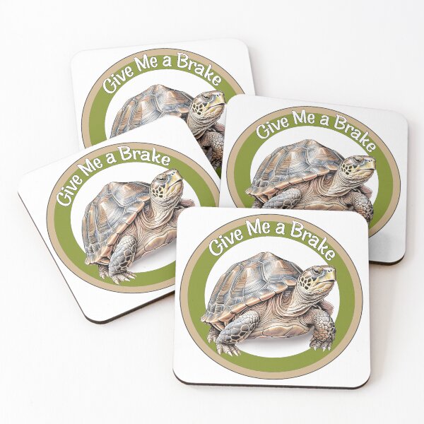 Item preview, Desert Land Tortoise "Give Me a Brake" designed and sold by candiscamera.