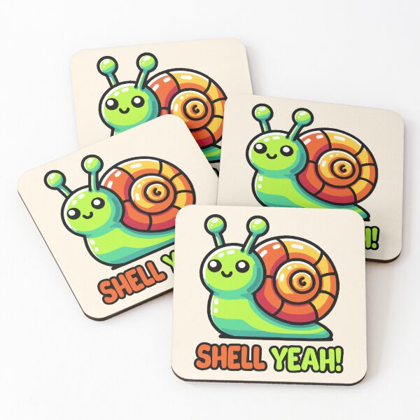 Item preview, Shell Yeah! Cute Snail Pun designed and sold by PMCreative.