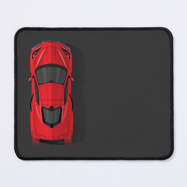 Item preview, Chevy Corvette C8 Red Top Down Illustration designed and sold by blackdogshop.