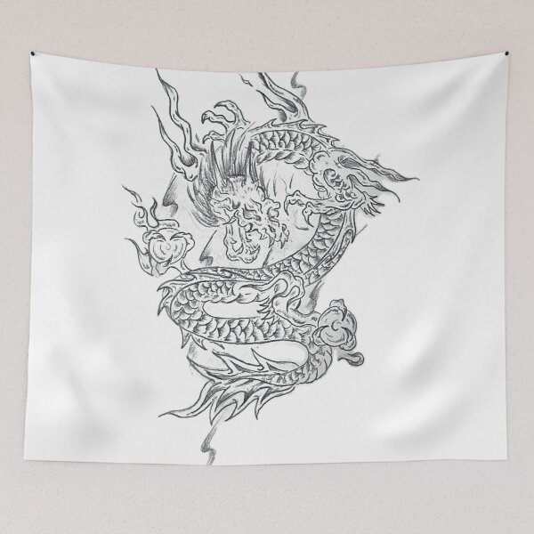 Item preview, Dragon Skull designed and sold by MatrixTattoo.