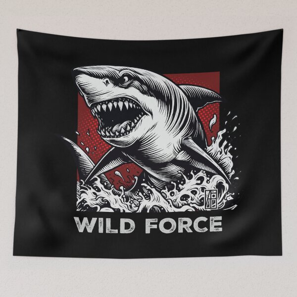 Item preview, SHARK - WHITE JAWS - WILD FORCE - ANIMALS - 1 designed and sold by ArtProjectShop.