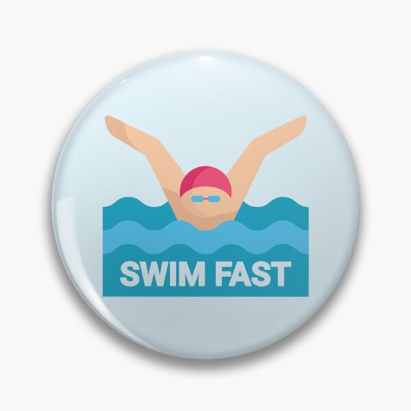 Item preview, Swim Fast! Swimmer Cartoon designed and sold by PMCreative.