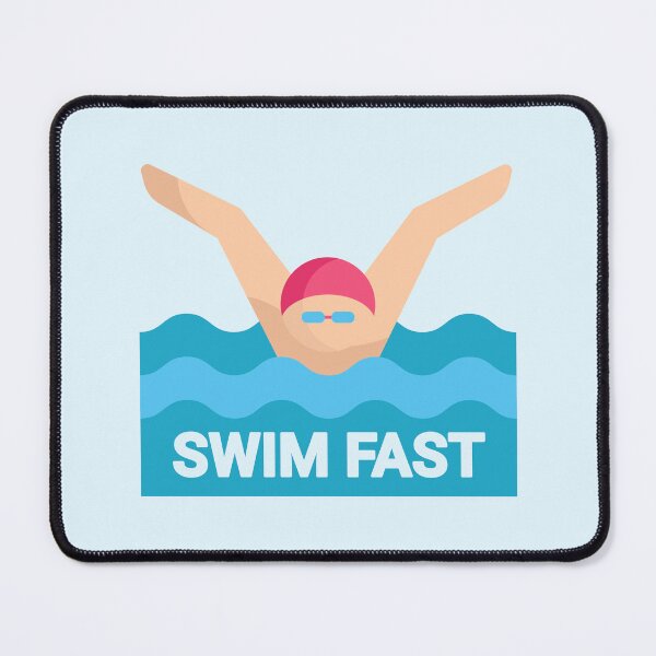 Item preview, Swim Fast! Swimmer Cartoon designed and sold by PMCreative.