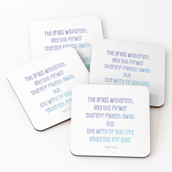 Item preview, 1 Peter 1:24-25 designed and sold by SecretSamaritan.