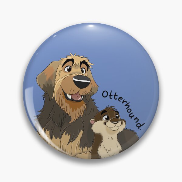 Item preview, Otterhound with Otter designed and sold by mrixondraws.