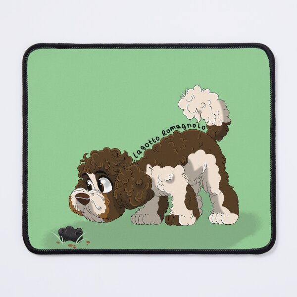 Item preview, Logotto Romagnolo sniffing a truffle  designed and sold by mrixondraws.