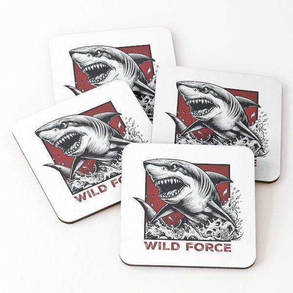 Item preview,  SHARK - WHITE JAWS - WILD FORCE - ANIMALS - 3 designed and sold by ArtProjectShop.