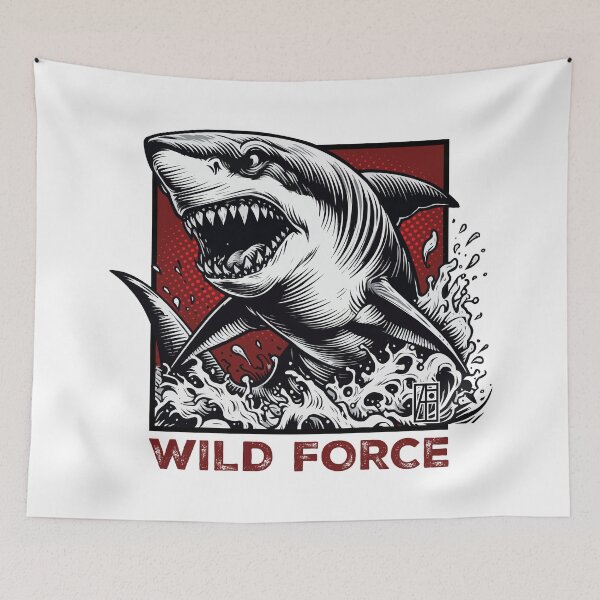 Item preview,  SHARK - WHITE JAWS - WILD FORCE - ANIMALS - 3 designed and sold by ArtProjectShop.