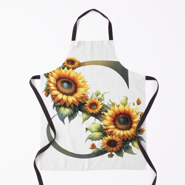 SUNFLOWER LETTER S Apron