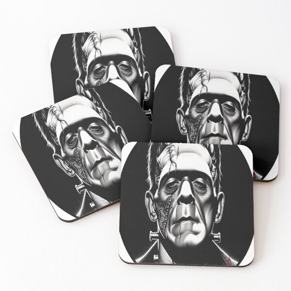 Item preview, Frankenstein horror monster everyday tee classic original art designed and sold by blackdoggdesign.