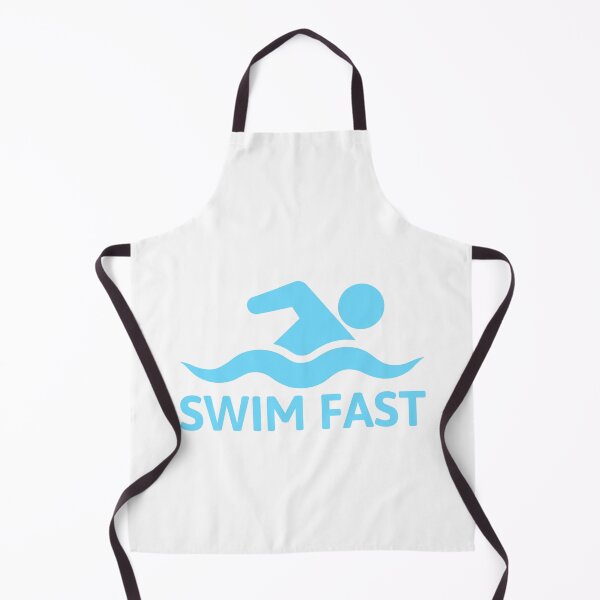 Item preview, Swim Fast! Blue Swimmer Cartoon designed and sold by PMCreative.