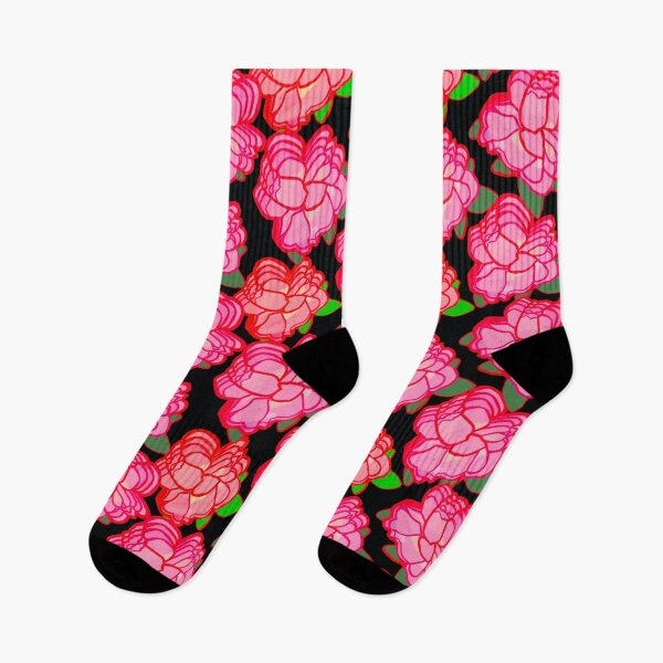 Artikelvorschau, Rosa Rosen / Rosa Weiße Rosen / Handgezeichnete Rosa Weiße Rosen - Sich wiederholendes Muster entworfen und verkauft von Victoria Rose.