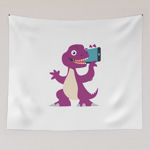 Item preview, Dinosaur taking a selfie on International Selfie Day designed and sold by teacherpeiyuan.