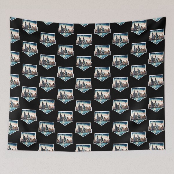 Item preview, chicago watercolor designed and sold by EuropeanPrints.