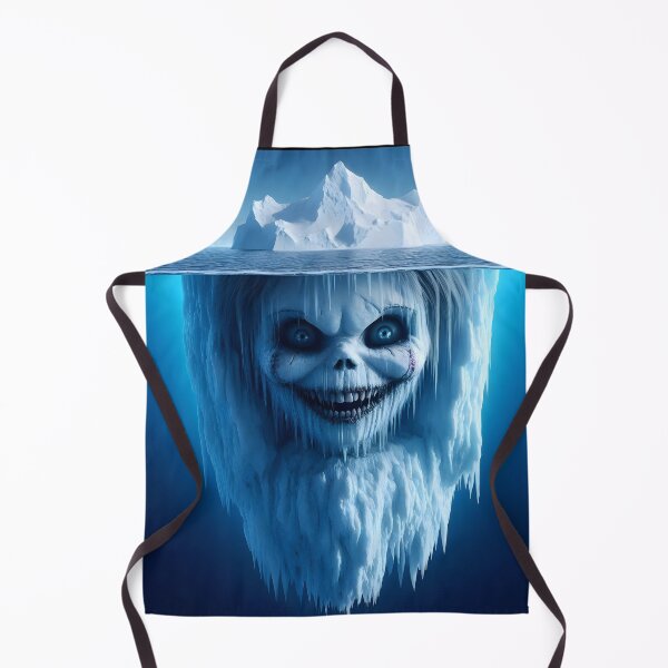 Item preview, Frozen Grin: The Haunted Puppet Iceberg designed and sold by AI-Only Creations.