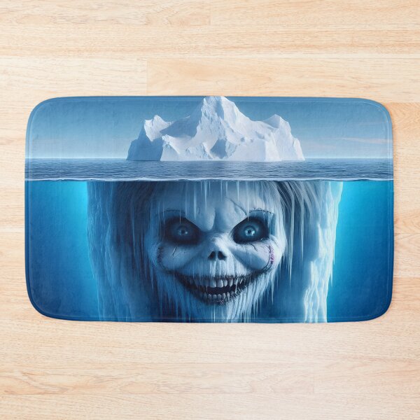 Item preview, Frozen Grin: The Haunted Puppet Iceberg designed and sold by AI-Only Creations.