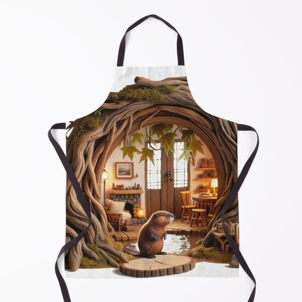 Item preview, Cozy Beaver Portal - Enchanted Woodland Sticker designed and sold by Saltys-Shop.
