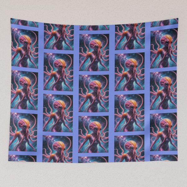 Item preview, Big Eyed Alien Travelling the Space Lines designed and sold by NerdscapeDC.