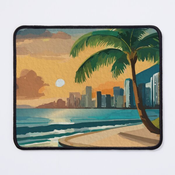 Item preview, Rio De Janeiro city sunset beach in Brazil designed and sold by TheJoeyStudio.