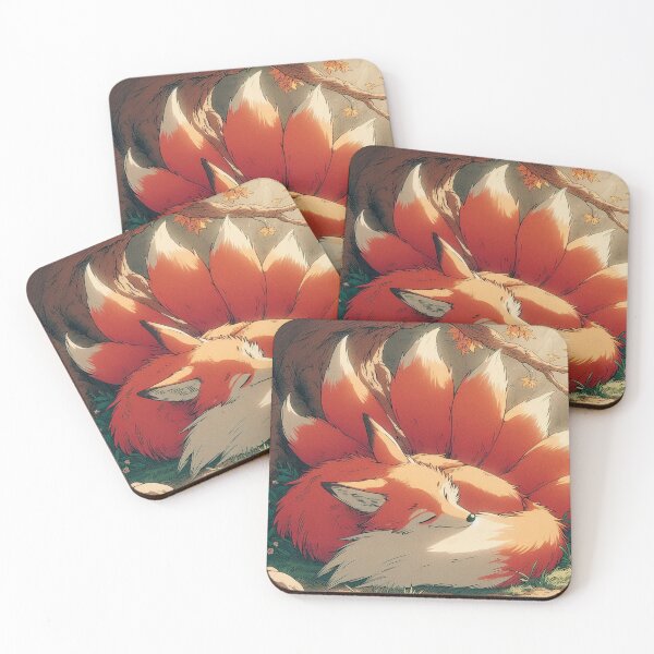 Item preview, nine tailed fox sleeping designed and sold by Anime-art-JP.