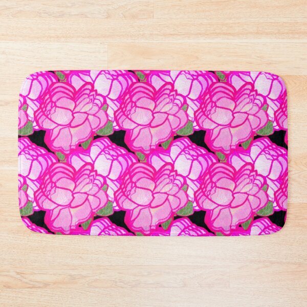 Item preview, Stained Glass Pink Roses / Stained Glass Pink White Roses / Hand drawn Stained Glass Pink White Roses - Repeating Pattern designed and sold by Victoria Rose.