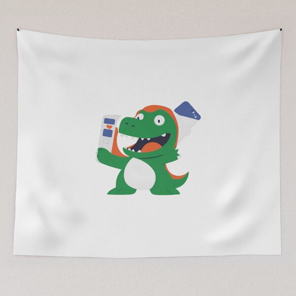 Item preview, Dinosaur taking a selfie on International Selfie Day designed and sold by teacherpeiyuan.