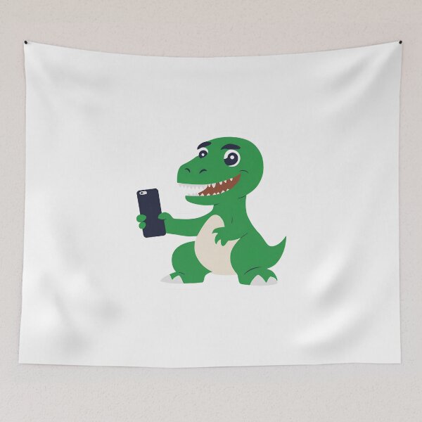 Item preview, Dinosaur taking a selfie on International Selfie Day designed and sold by teacherpeiyuan.