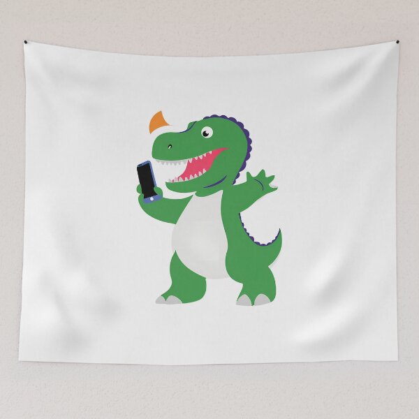 Item preview, Dinosaur taking a selfie on International Selfie Day designed and sold by teacherpeiyuan.