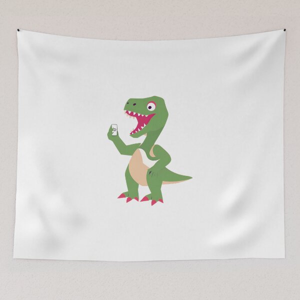 Item preview, Dinosaur taking a selfie on International Selfie Day designed and sold by teacherpeiyuan.