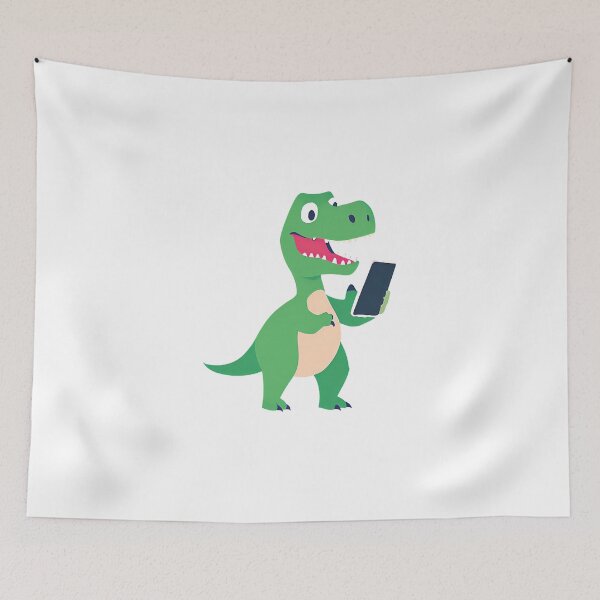 Item preview, Dinosaur taking a selfie on International Selfie Day designed and sold by teacherpeiyuan.
