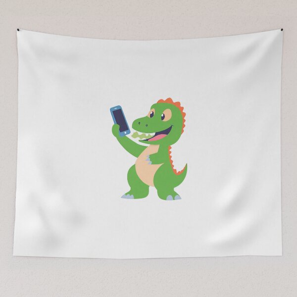 Item preview, Dinosaur taking a selfie on International Selfie Day designed and sold by teacherpeiyuan.