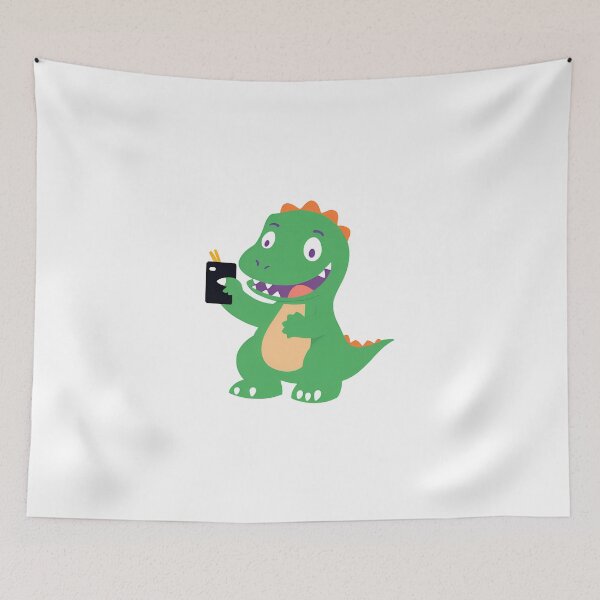 Item preview, Dinosaur taking a selfie on International Selfie Day designed and sold by teacherpeiyuan.