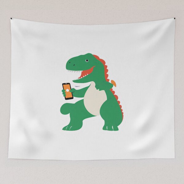 Item preview, Dinosaur taking a selfie on International Selfie Day designed and sold by teacherpeiyuan.