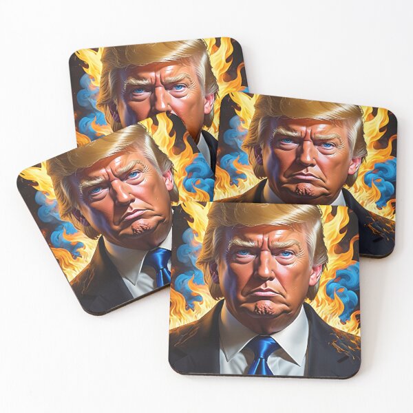 Item preview, Donald Trump With Fire designed and sold by TheArtOfPat.