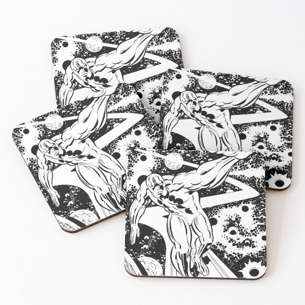 Item preview, Silver Surfer Black White Art designed and sold by arfabasoko.