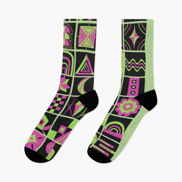 Item preview, Bauhaus Pattern - neon green designed and sold by Myrillustrate.