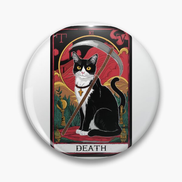 Item preview, Tarot card death cat designed and sold by SaNNty.