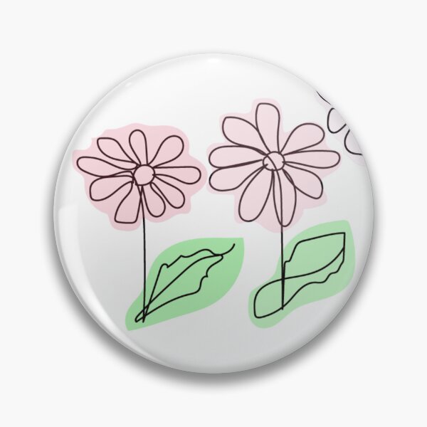 Item preview, line art flowers and leaves designed and sold by Nature  Nblossom.
