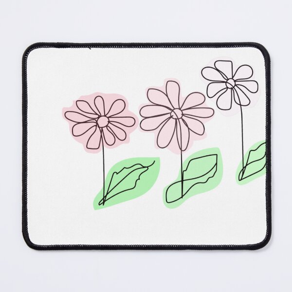 Item preview, line art flowers and leaves designed and sold by Nature Nblossom.