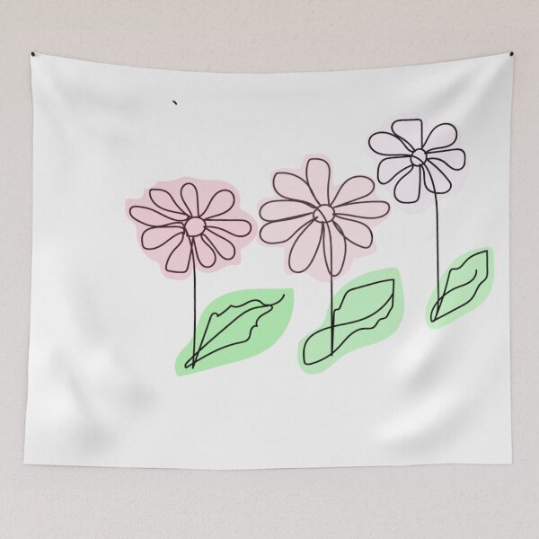 Item preview, line art flowers and leaves designed and sold by Nature  Nblossom.