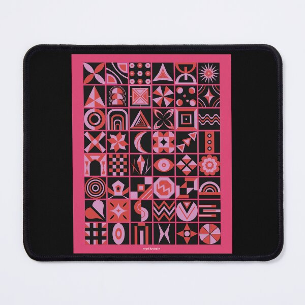 Item preview, Bauhaus Pattern - pink designed and sold by Myrillustrate.