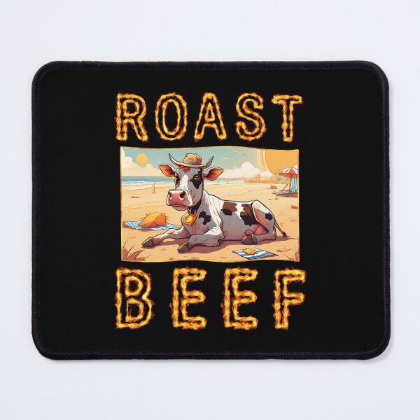Item preview, Funny Roast Beef Sunbathing Tanning Cow Sun designed and sold by Betsytiptoe.